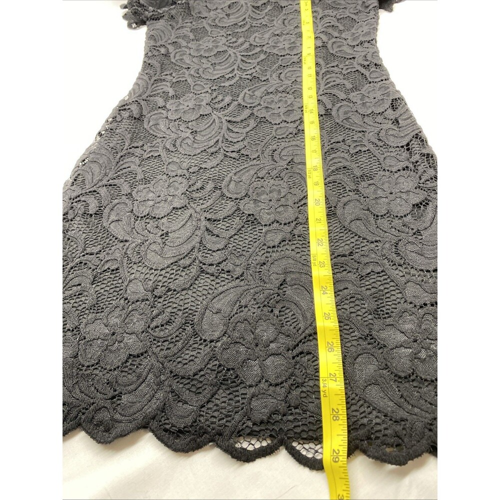 🖤 Midnight Lace Off-The-Shoulder Mini Dress - Picture 5 of 6